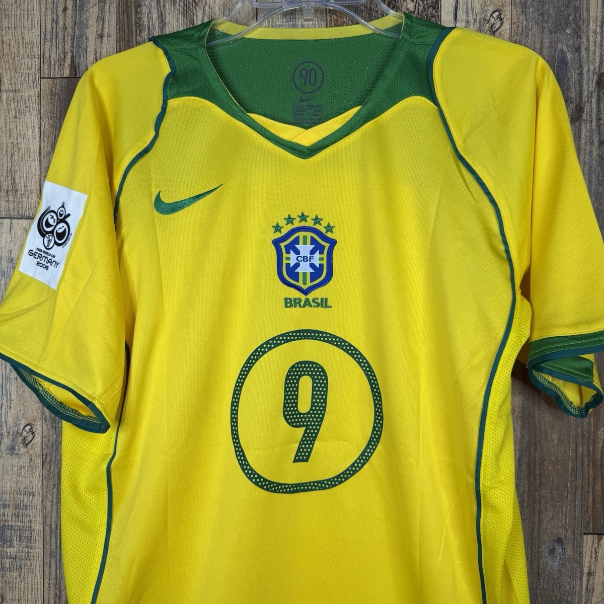 ウェア 04s Brazil National Team Uniform Ronaldo Nike 04/05 Brazil National Team Ronaldo Away Jersey - Used