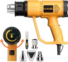 Heat Gun for Vinyl Wrap, Crafting, Shrink Tubing, Paint, Epoxy Resin, Candle Mak