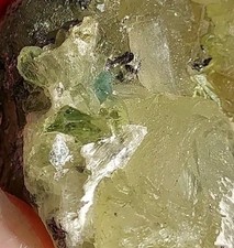 CRAZY TANZANIAN COMBO BLUE APATITE, TANZANITE, DIOPSIDE, PREHNITE, CALCITE