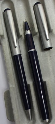 Writing set, ballpoint pen + rollerball, promotional ballpoint pen, pen, Kuli (N39)