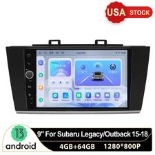 USA 9 Inch for 2015-2018 Subaru Legacy Outback Android 13 Car Multimedia Player