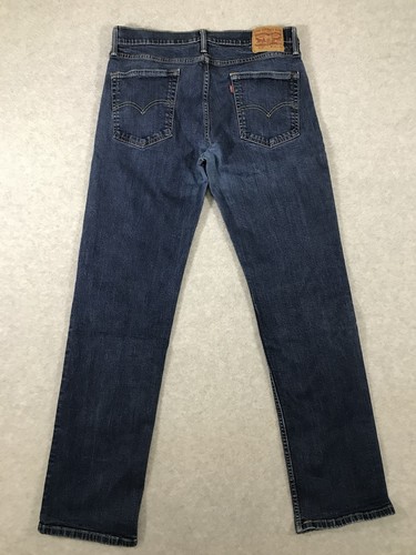 Levi's 514 Jeans Men's 36x34 (Fits 34x32.5)Dark Wash Slim Straight Rodeo Western - Picture 3 of 14