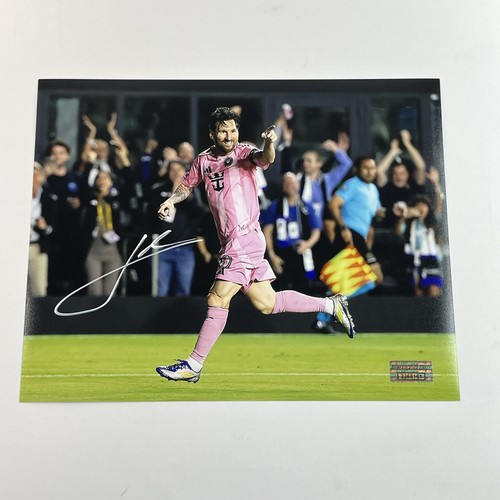 Lionel Messi Autographed 8x10 Photo MLS Legend Inter Miami COA Hologram