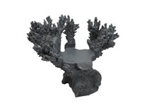 Faux Coral Reef Resin Sculpture Gray Coastal Tabletop Decor Centerpiece Broken