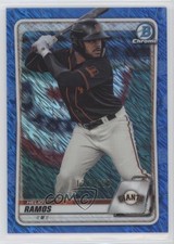 2020 Bowman Chrome Prospects Blue Shimmer Refractor 121/150 Heliot Ramos 0i6p