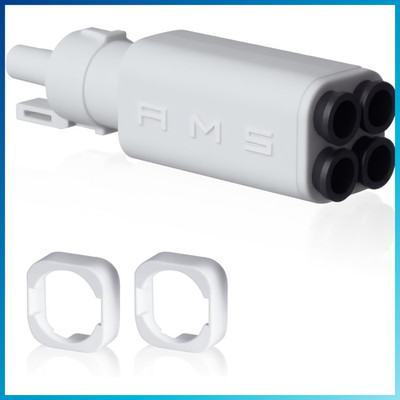 4-in-1 PTFE Adapter 5-Wege Filament Hub für Bambu Lab A1 Mini Drucker