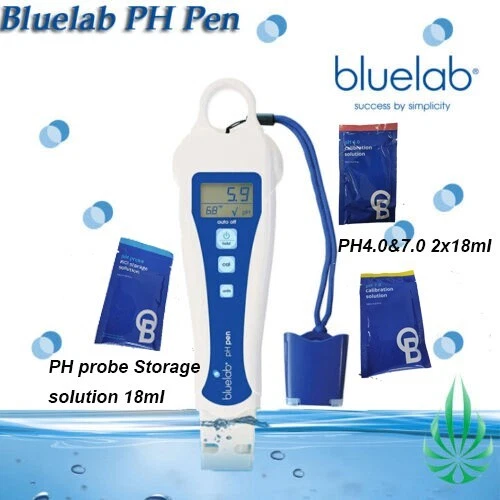 Hydroponics Bluelab Digital Ph Pen Meter with Temperature Tester  Ph Calibration - Picture 1 of 3