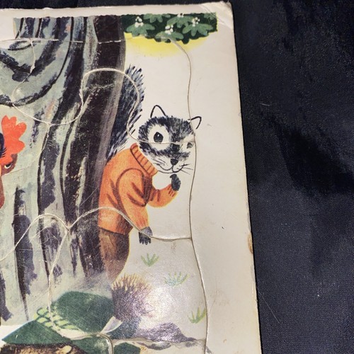 Vintage 1950s Playskool Cardboard Puzzles Lot of 4 Kids And Animals - Picture 15 of 16