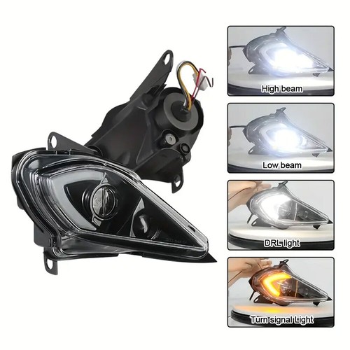 2Pcs LED Headlights Head Lamps For 2004-2024 YAMAHA YFZ 450 RAPTOR 700 700R /350 - Picture 7 of 15