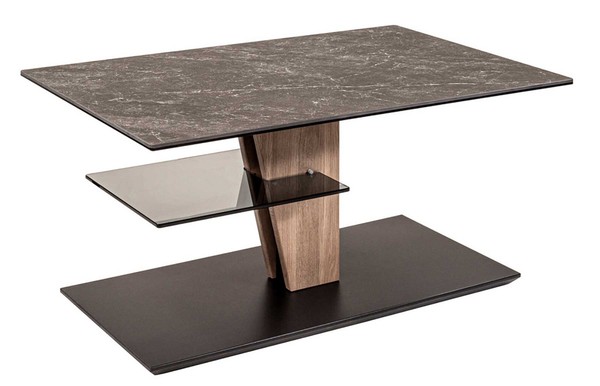Vierhaus 5732 Couchtisch Mit Keramikplatte Wildeiche Massiv HöHenverstellbar-image