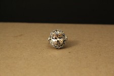 Sterling Silver 925 Oval CZ Marcasite Ring size 5.75, 7.4 grams RIN9421