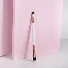 Image of NEW Brushworks Double Ended Eye Brush for Eyeliner & Eyeshadow Boxed & Sealed
