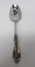 Oneida Community Stainless Steel CHATELAINE Pierced Slotted Serving Spoon 8.25"