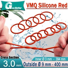 3mm Cross Section O Rings VMQ Silicone Food Grade 3mm-394mm ID High Temperature