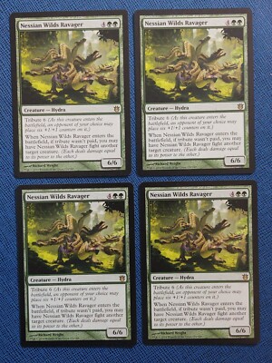 MTG 4x Nessian Wilds Ravager x4 NM Theros Magic Playset Hydra