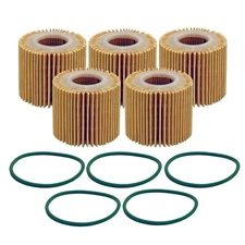 Wix Set of 5 Engine Motor Oil Filters For Lexus Pontiac Scion Toyota L4 StdAsp