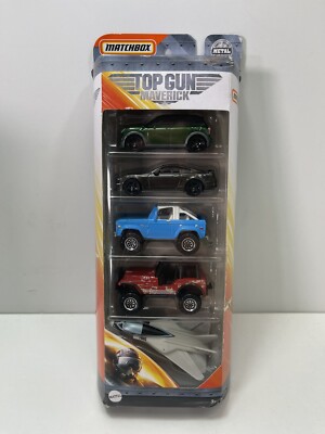Matchbox TOP GUN MAVERICK 5-PACK GPF95 Swing Wing , 72 Ford Bronco , Jeep 4X4