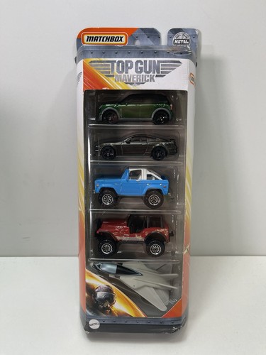 Matchbox TOP GUN MAVERICK 5-PACK GPF95 Swing Wing , 72 Ford Bronco , Jeep 4X4