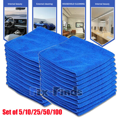 #ad Microfiber Cleaning Cloth Towel Rag Car Polishing No Scratch Auto Detailing LOT $49.49