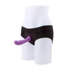 Lace Envy Black Crotchless Panty Strap On Harness S-M Sex-toys for Women Couple