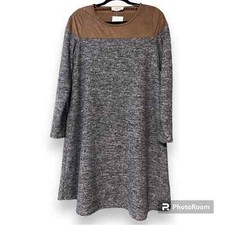 Peach Love California size medium surprise yourself dress gray brown color block