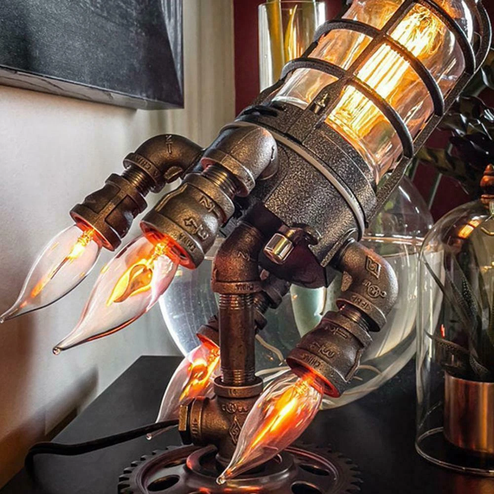 Rocket pipe lamp deals