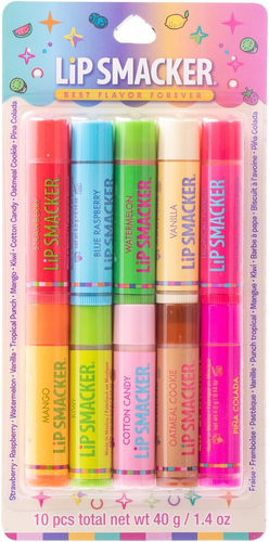 Lip Smacker Original & Best 10 Piece Lip Balm Party Pack Oatmeal Cookie, Vani... - Picture 9 of 12