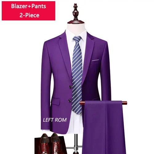 ( Sakko + Weste + Hose ) Boutique Herren Anzug 3-teiliges Set Bräutigam Brautkleid - Bild 49 von 52