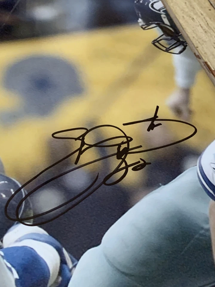 Emmitt Smith Autographed/Signed 16x20 Photo TRISTAR Dallas Cowboys HOF - Image 2 of 4