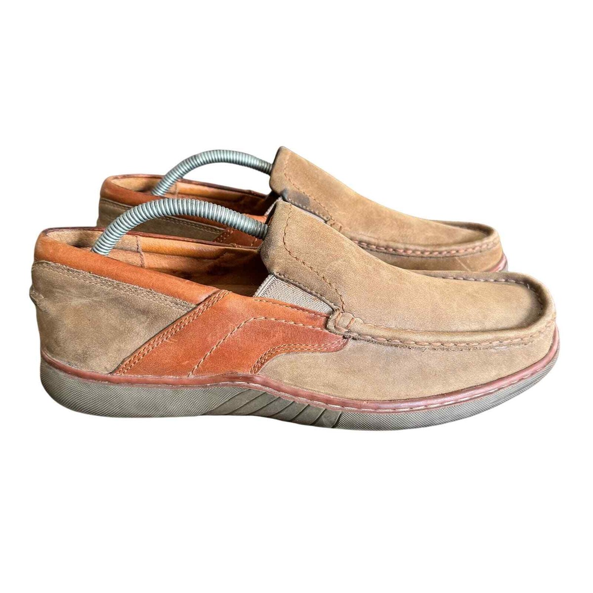 Tommy Bahama Leather Slip-On Loafer Boat Shoes Mens Size  display picture 1