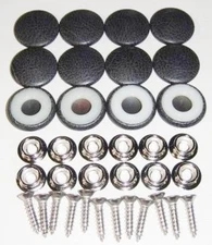 12 Dura Snap Upholstery Buttons Distressed Charcoal Choice Of Size And Screws