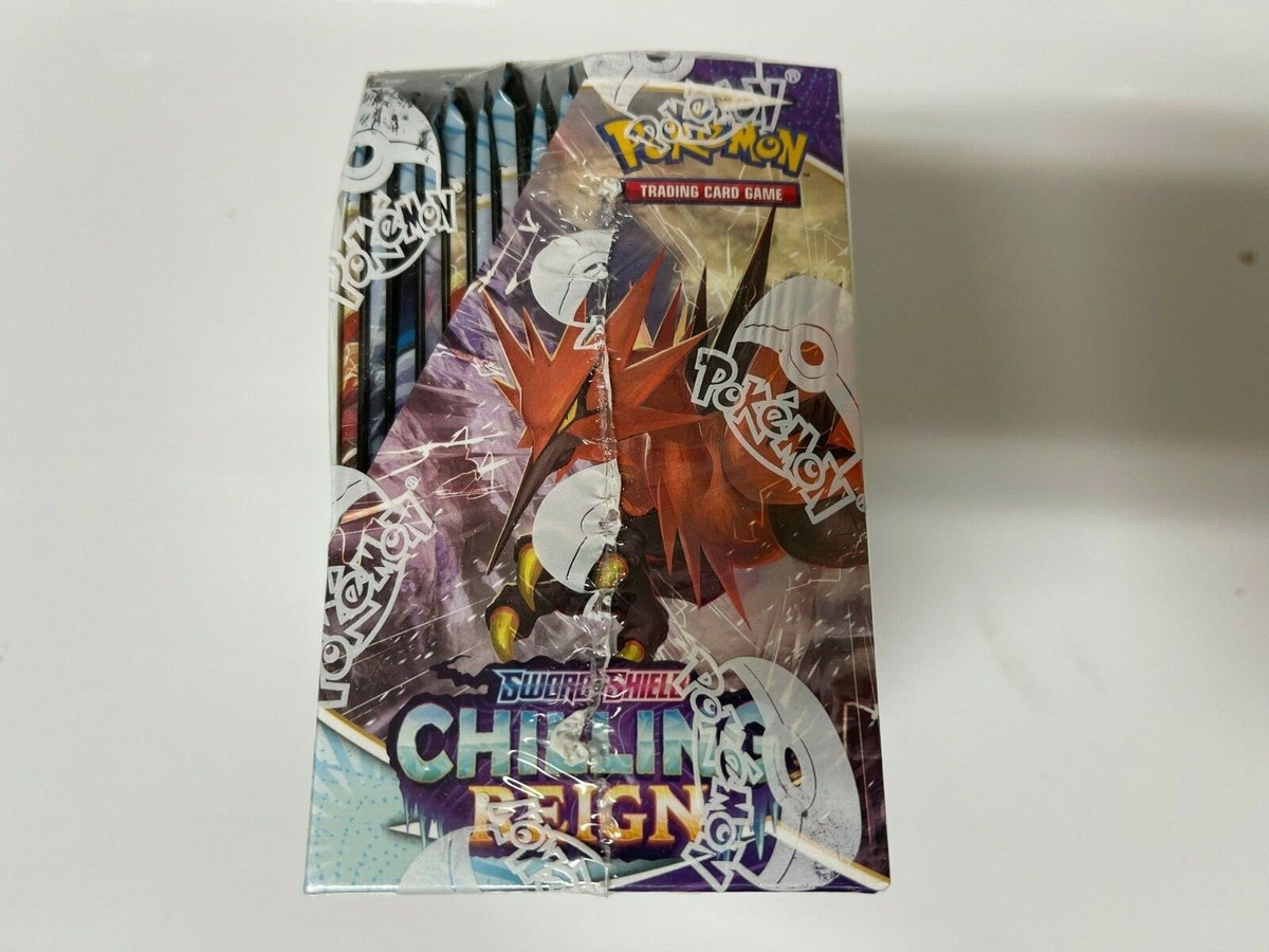 Pokemon Chilling Reign Booster Box In Hand Factory Sealed
