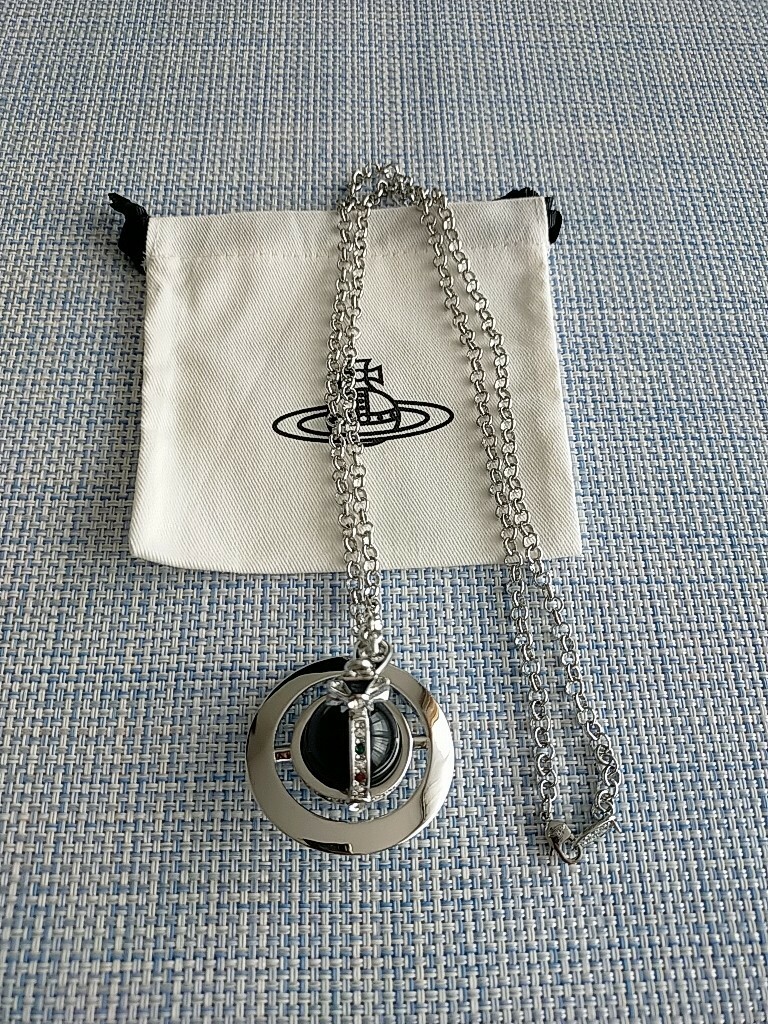 アクセサリー Vivian Westwood Small Orb Necklace Vivienne Westwood Small Orb Necklace Rhinestone Blue Near