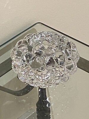 Orrefors Crystal Raspberry Votive Medium Teelicht (sehr guter Zustand)
