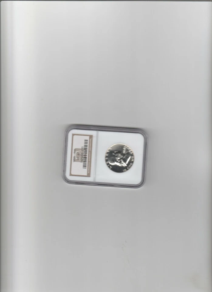 Medio dólar Franklin 1958 NGC PR 67 plata, prueba certificada 67 moneda de plata 50C Foto 3 de 4