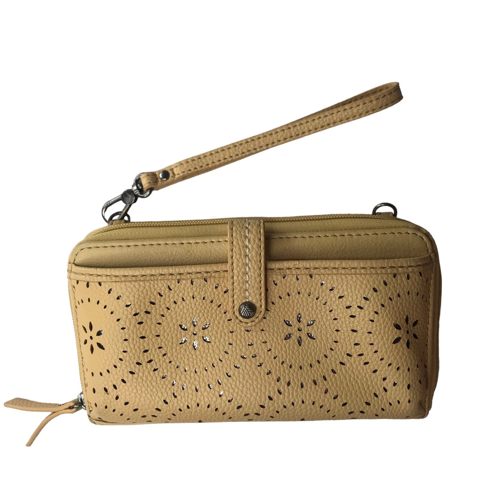 Borsa a tracolla The Sak in pelle cerniera continentale cinturino rimovibile marrone chiaro