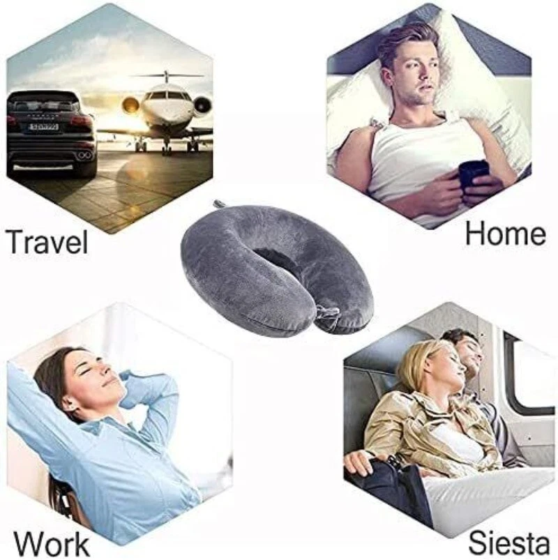 Travel Pillow - Memory Foam Neck Pillow Support Pillow