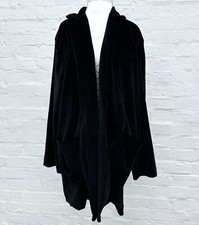 New But Belt Missing Majestic Filatures Soft Velvet Sponge Open Jacket Size M