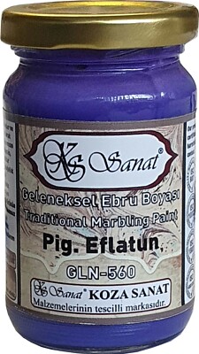 Marmorierfarbe Pigment Lavendel 105 ml. | Ebru Boyasi eflatun |marbling color