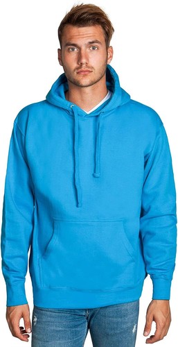 Mens Heavyweight Pullover Hoodie Jacket Unisex Fleece Plain Hooded Sweatshirt - Picture 14 of 37