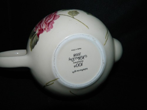 2008 Teleflora Mother's Day Teapot - Pink Rose Design - Imagen 7 de 11