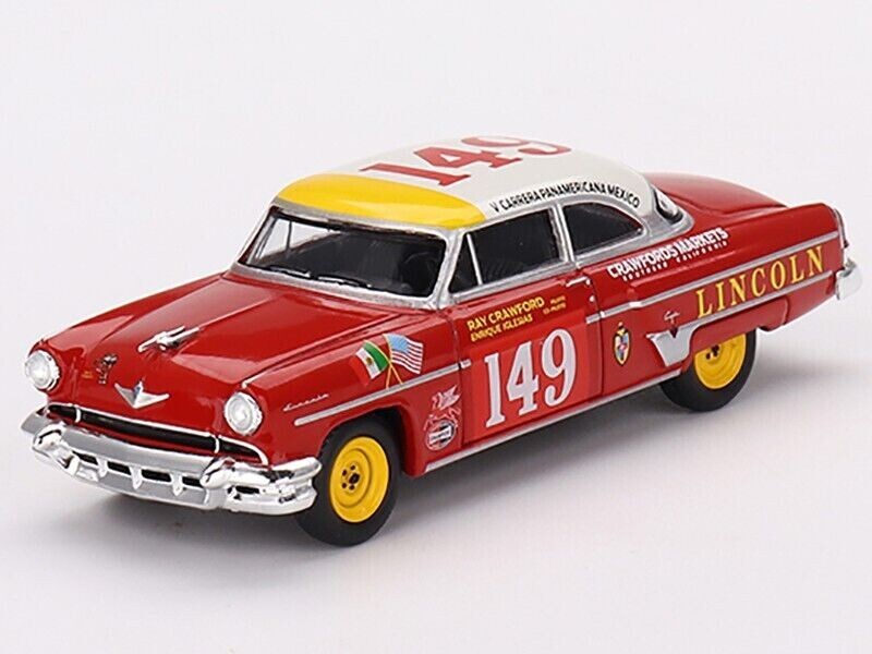 MINI GT 1:64 Lincoln Capri 1954 Carrera Panamericana Class #149