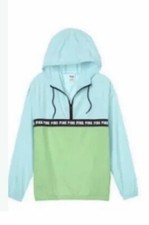 VICTORIA'S SECRET PINK ANORAK LIGHTWEIGHT JACKET HOODIE XS/S NWT