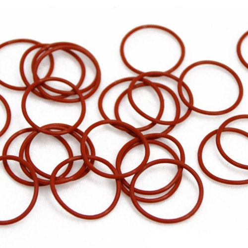 O Ring 2mm Seal VMQ Oil Resistant Seals Red Rubber Food Grade Appliance Washers - Picture 5 of 8