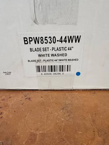 Fanimation Fans BPW8530-44WW Wrap Custom - Blade (Set of 3) White Washed - Picture 2 of 6