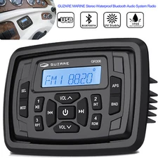 MARINE STEREO WATERTIGHT BOAT AM FM RADIO BLUETOOTH MULTIMEDIA SYSTEM