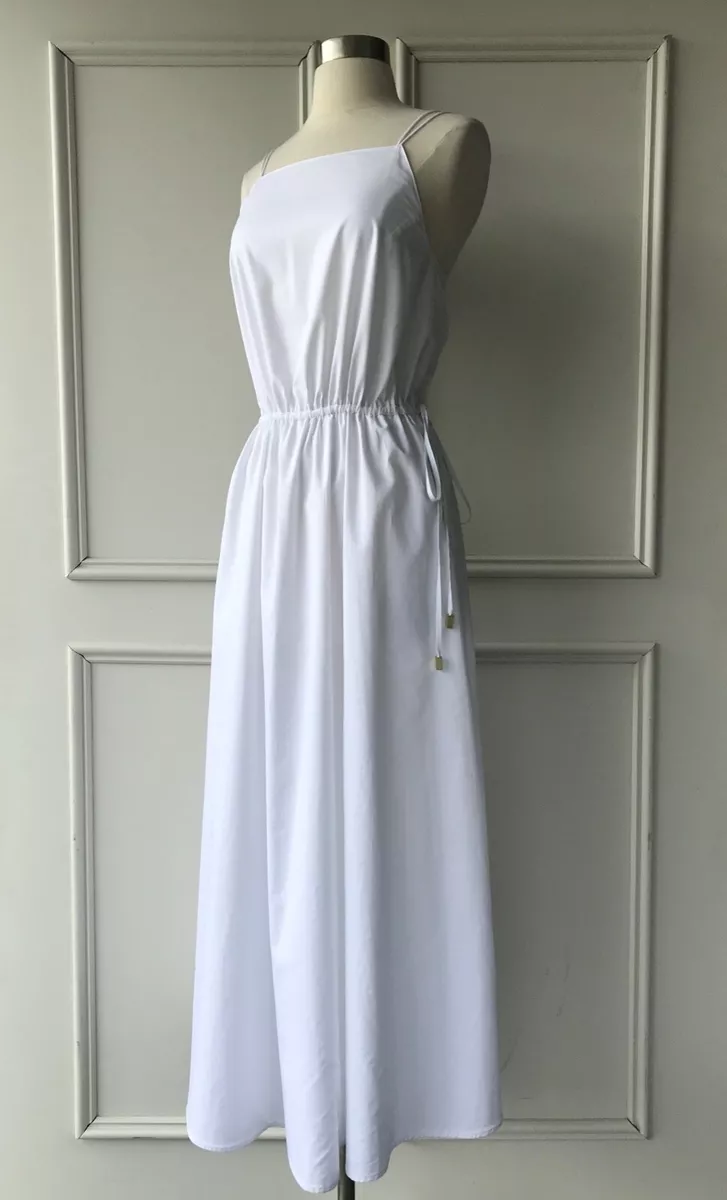 Country road white linen dress clearance