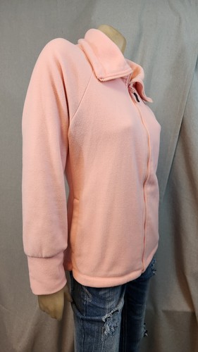 Calvin Klein Performance Pink Full Zip Fleece Jacket Top Womens USED MEDIUM - Picture 2 of 8