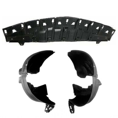 New Front Fender Liner & Lower Engine Under Cover Set For 16-18 Chevrolet Malibu