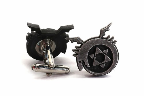 Full Metal Alchemist Ouroboros Symbol-Aluminum Metal Resin Cufflink for FMA Cosp